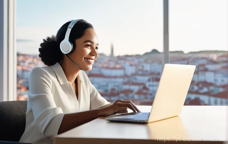 스킨케어 컨설턴트가 되는 법 - **Prompt 2: Empathetic Client Connection in a Portuguese Consultation Room**
    A vibrant, naturali...